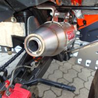 Escape compatible con Adly 500 Hurricane S 2005-2021, Deeptone Atv, Escape legal, homologado, silenciador con db killer desmontable y tubo de conexión específico 