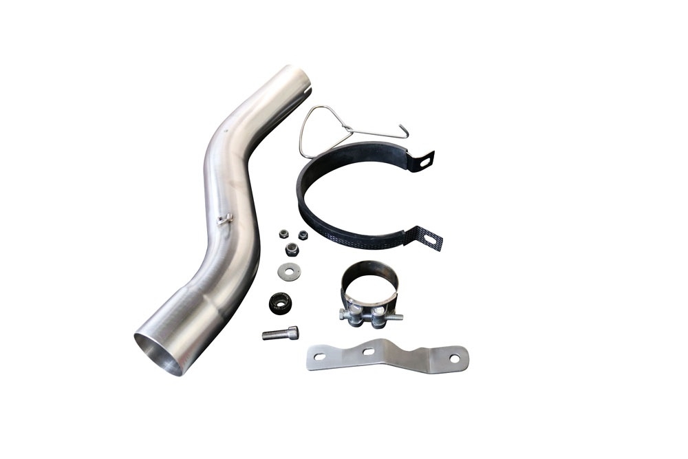 Escape compatible con Bmw F 900 XR-R 2020-2025, GP Evo4 Black Titanium, Escape legal, homologado, silenciador con db killer desmontable y tubo de conexión específico 