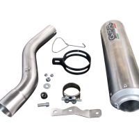 Escape compatible con Bmw F 900 XR-R 2020-2025, M3 Poppy , Escape legal, homologado, silenciador con db killer desmontable y tubo de conexión específico 