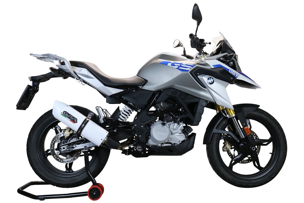 Escape compatible con Bmw G 310 Gs 2022-2024, Albus Evo4, Escape completo homologado y legal,con catalizador incluido db killer extraíble 