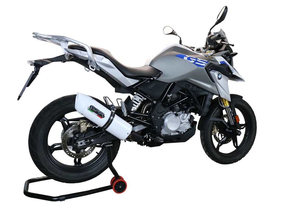 Escape compatible con Bmw G 310 Gs 2022-2024, Albus Evo4, Escape completo homologado y legal,con catalizador incluido db killer extraíble 