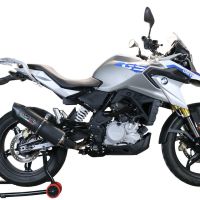 Escape compatible con Bmw G 310 Gs 2017-2021, Furore Evo4 Poppy, Escape completo homologado y legal,con catalizador incluido db killer extraíble 