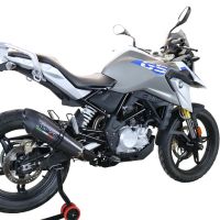 Escape compatible con Bmw G 310 Gs 2022-2024, GP Evo4 Poppy, Escape completo homologado y legal,con catalizador incluido db killer extraíble 