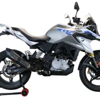 Escape compatible con Bmw G 310 Gs 2022-2024, GP Evo4 Poppy, Escape completo homologado y legal,con catalizador incluido db killer extraíble 