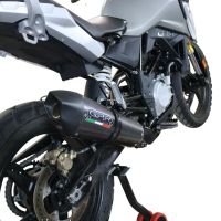 Escape compatible con Bmw G 310 Gs 2022-2024, GP Evo4 Poppy, Escape completo homologado y legal,con catalizador incluido db killer extraíble 