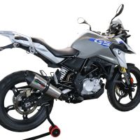 Escape compatible con Bmw G 310 Gs 2022-2024, GP Evo4 Titanium, Escape completo homologado y legal,con catalizador incluido db killer extraíble 