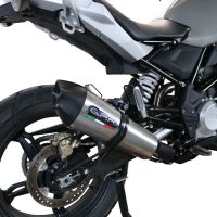 Escape compatible con Bmw G 310 Gs 2022-2024, GP Evo4 Titanium, Escape completo homologado y legal,con catalizador incluido db killer extraíble 