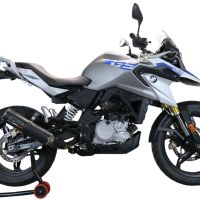 Escape compatible con Bmw G 310 Gs 2022-2024, M3 Black Titanium, Escape completo homologado y legal,con catalizador incluido db killer extraíble 