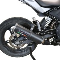 Escape compatible con Bmw G 310 Gs 2022-2024, M3 Black Titanium, Escape completo homologado y legal,con catalizador incluido db killer extraíble 