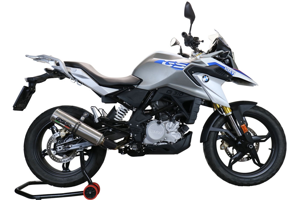 Escape compatible con Bmw G 310 Gs 2022-2024, M3 Inox , Escape completo homologado y legal,con catalizador incluido db killer extraíble 
