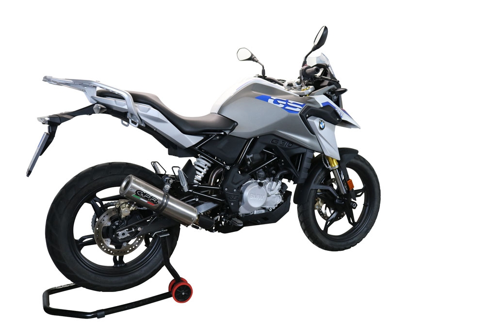 Escape compatible con Bmw G 310 Gs 2022-2024, M3 Inox , Escape completo homologado y legal,con catalizador incluido db killer extraíble 