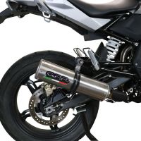 Escape compatible con Bmw G 310 Gs 2017-2021, M3 Titanium Natural, Escape completo homologado y legal,con catalizador incluido db killer extraíble 