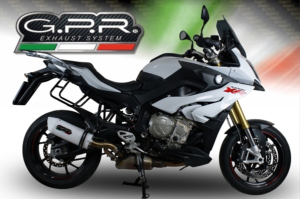 Escape compatible con Bmw S 1000 XR -M 2015-2016, Albus Ceramic, Escape legal, homologado, silenciador con db killer desmontable y tubo de conexión específico 