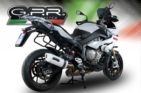 Escape compatible con Bmw S 1000 XR -M 2015-2016, Albus Ceramic, Escape legal, homologado, silenciador con db killer desmontable y tubo de conexión específico 