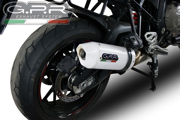 Escape compatible con Bmw S 1000 XR -M 2015-2016, Albus Ceramic, Escape legal, homologado, silenciador con db killer desmontable y tubo de conexión específico 