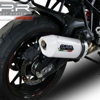 Escape compatible con Bmw S 1000 XR -M 2015-2016, Albus Ceramic, Escape legal, homologado, silenciador con db killer desmontable y tubo de conexión específico 