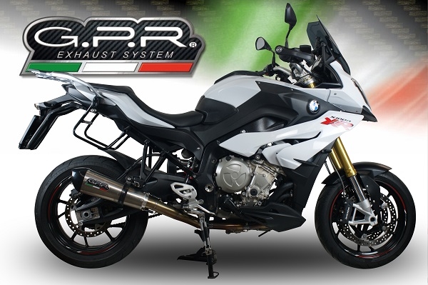 GPR escape compatible con  Bmw S 1000 XR -M  2017-2019, New Grand Prix Evo Titanium, Escape racing, silenciador con tubo de conexion, articulo sin homologacion 