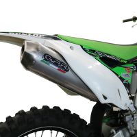 Escape compatible con Kawasaki Kx 450 F 2012-2015, Pentacross Inox, Escape completo racing, incluyendo colector y db killer desmontable, sin homologación 
