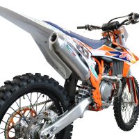 Escape compatible con Gas Gas MC 450F 2024-2025, Pentacross Inox, Escape completo racing, incluyendo colector y db killer desmontable, sin homologación 