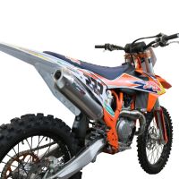 Escape compatible con Husqvarna FX 450 2023-2025, Pentacross FULL Titanium, Escape completo racing, incluyendo colector y db killer desmontable, sin homologación 