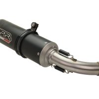 Escape compatible con Yamaha XSR 125 2021-2025, M3 Black Titanium, Escape completo homologado y legal,con catalizador incluido db killer extraíble 