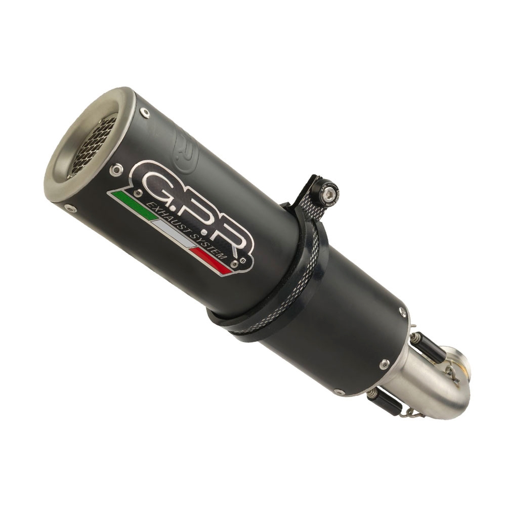 Escape compatible con Yamaha XSR 125 2021-2025, M3 Black Titanium, Escape completo homologado y legal,con catalizador incluido db killer extraíble 