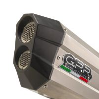 Escape compatible con Bmw R 1250 Gs -Adventure 2021-2024, Hyper Sonic Titanium, Escape legal, homologado, silenciador con db killer desmontable y tubo de conexión específico 
