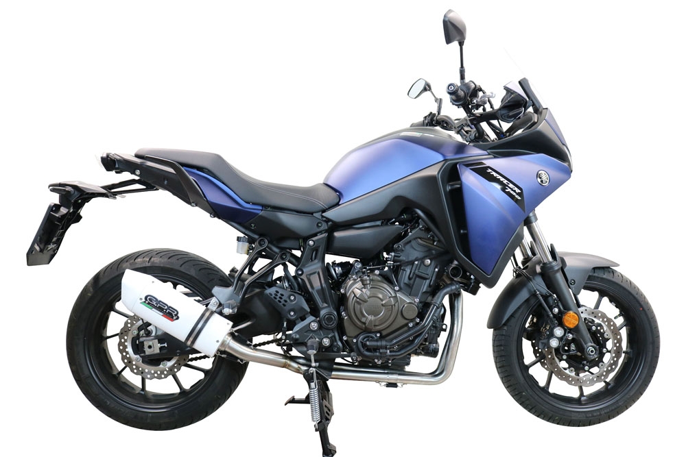 Escape compatible con Yamaha Tracer 700 2020-2021, Albus Evo4, Escape completo homologado y legal,con catalizador incluido db killer extraíble 