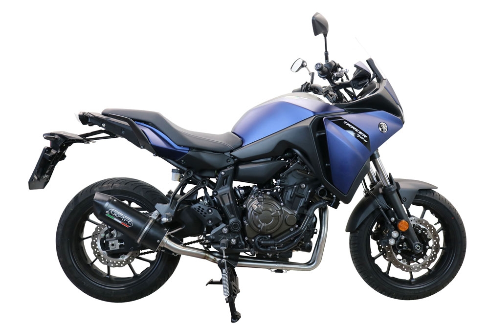 Escape compatible con Yamaha Tracer 700 GT 2019-2020, Furore Nero, Escape completo racing, incluyendo colector y db killer desmontable, sin homologación 