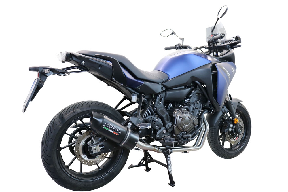 Escape compatible con Yamaha Tracer 700 GT 2019-2020, Furore Nero, Escape completo racing, incluyendo colector y db killer desmontable, sin homologación 