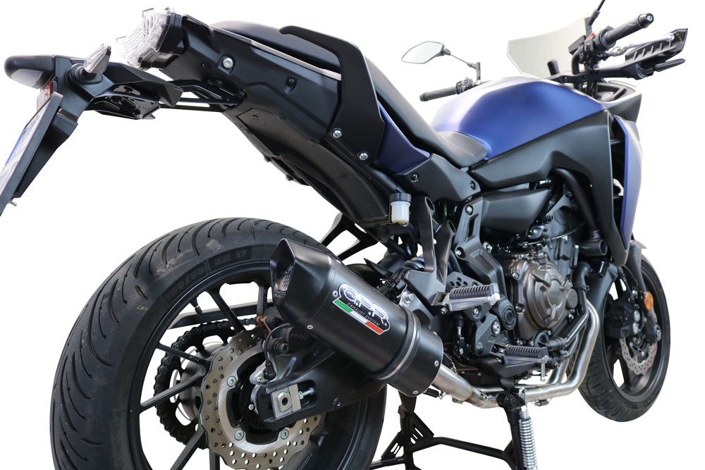 Escape compatible con Yamaha Tracer 700 GT 2019-2020, Furore Nero, Escape completo racing, incluyendo colector y db killer desmontable, sin homologación 