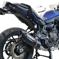 Escape compatible con Yamaha Tracer 700 GT 2019-2020, Furore Nero, Escape completo racing, incluyendo colector y db killer desmontable, sin homologación 