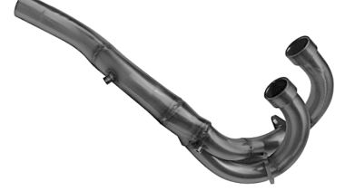 Escape compatible con Kawasaki Ninja 400 2018-2022, Decatalizzatore, Tubo supresor de catalizador 
