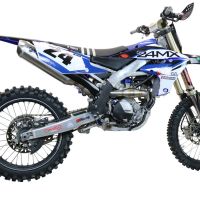 Escape compatible con Yamaha YZ 250 F 2020-2025, Pentacross Inox, Escape completo racing, incluyendo colector y db killer desmontable, sin homologación 