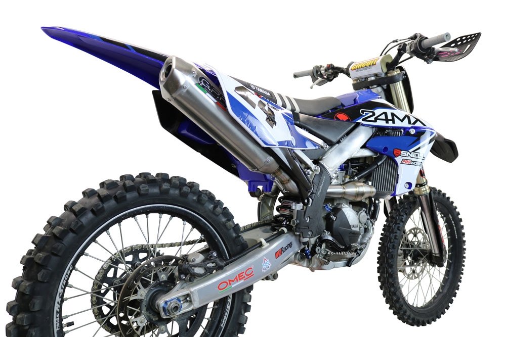 Escape compatible con Yamaha YZ 250 F 2020-2025, Pentacross Inox, Escape completo racing, incluyendo colector y db killer desmontable, sin homologación 