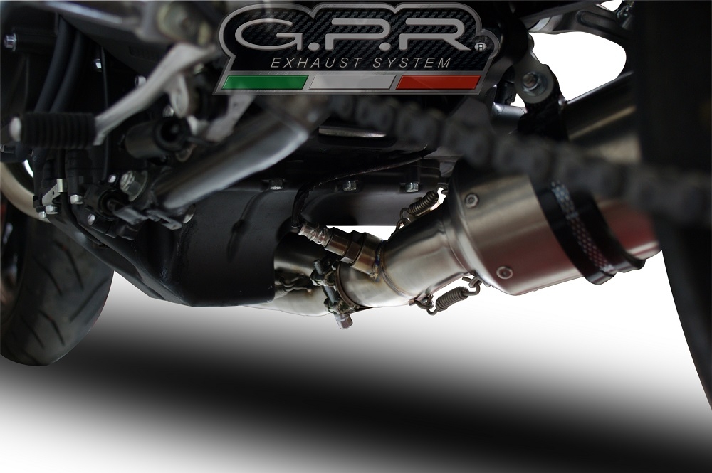 Escape compatible con Yamaha Mt-09 2017-2020, Furore Evo4 Nero, Escape completo homologado y legal,con catalizador incluido db killer extraíble 