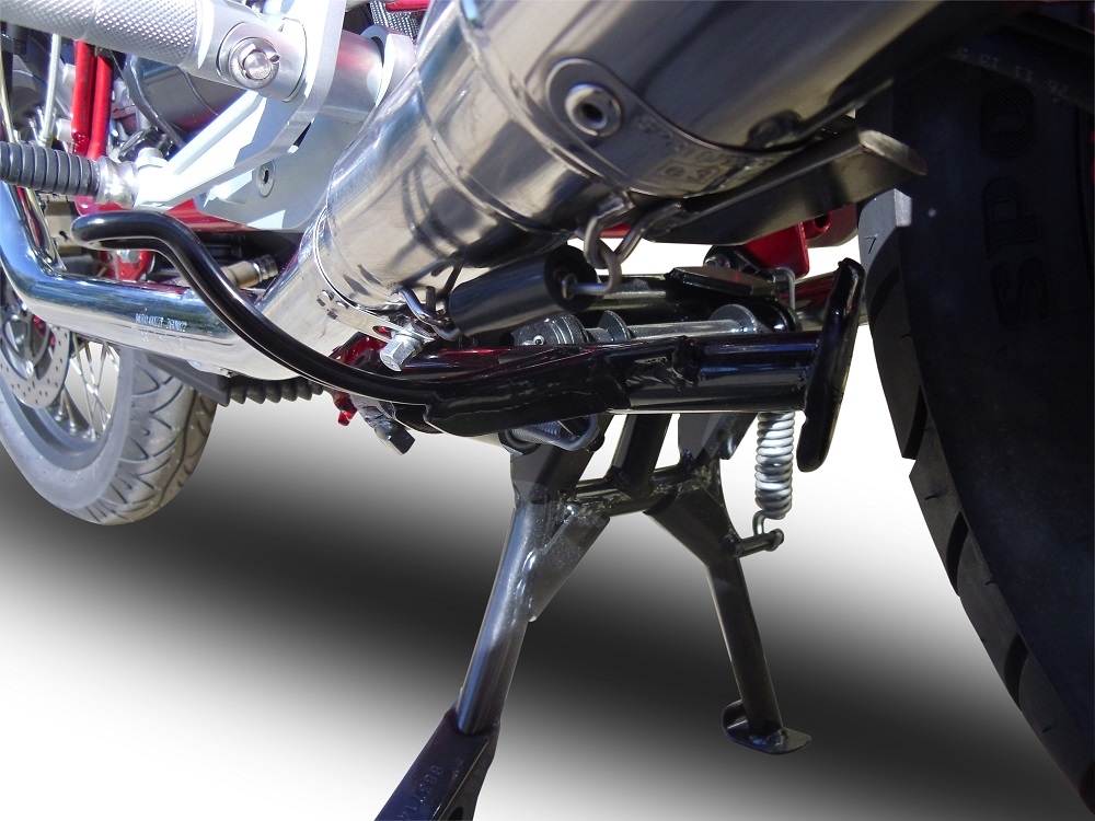 Escape compatible con Moto Guzzi V7 (I - II) Racer 2010-2016, Vintacone , Par de terminales de escape homologados, con db killer extraíble, catalizadores y tubo de conexión específico 