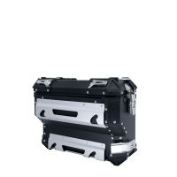 Par de maletas laterales en aluminio con lado derecho contorneado, color negro con portaequipajes específico GPR TECH compatible con  Bmw F 750 Gs 2021/2024 e5