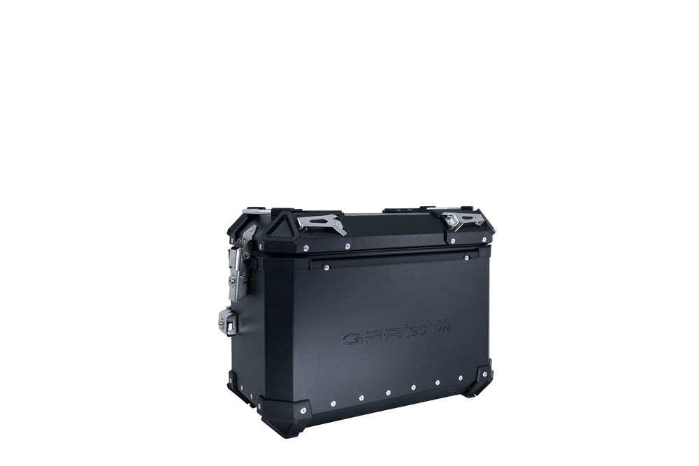 GPR TECH compatible con  Bmw R 1300 GS 2023/2025 Kit tríptico fabricado en color negro, con Top case 35 Lt + Side Cases 38 Lt + 38 Lt + portaequipaje general color negro Capacidad Top case 35 Litros + capacidad maletas laterales 38 Litros + 38 Litros