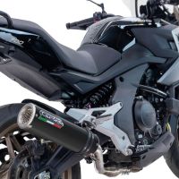 Escape compatible con Cf Moto 700 Mt 2023-2024, M3 Black Titanium, Escape homologado, legal, con db killer extraíble, tubo de conexión y catalizador 