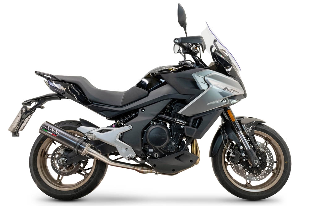 Escape compatible con Cf Moto 700 Mt 2023-2024, M3 Poppy , Escape legal, homologado, silenciador con catalizador, db killer desmontable y tubo de conexión específico 