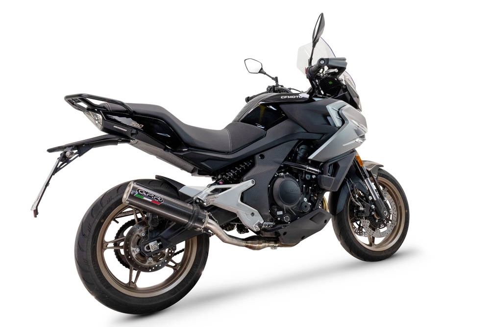 Escape compatible con Cf Moto 700 Mt 2023-2024, M3 Poppy , Escape legal, homologado, silenciador con catalizador, db killer desmontable y tubo de conexión específico 
