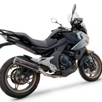 Escape compatible con Cf Moto 700 Mt 2023-2024, M3 Poppy , Escape legal, homologado, silenciador con catalizador, db killer desmontable y tubo de conexión específico 