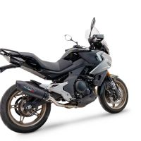 GPR escape compatible con  Cf Moto 700 Mt 2023-2024, New Grand Prix Evo Black Titanium, Escape legal, homologado, silenciador con catalizador, db killer desmontable y tubo de conexión específico 