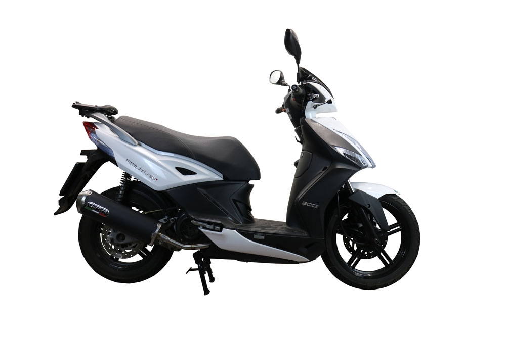 Escape compatible con Kymco Agility 200 - I.E. R16 - Plus 2010-2014, Evo4 Road, Escape completo homologado y legal,con catalizador incluido db killer extraíble 