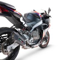 Escape compatible con Aprilia RS 457 2024-2025, Gpe Ann. Black titanium, Escape completo racing, incluyendo colector y db killer desmontable, sin homologación 
