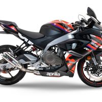 Escape compatible con Aprilia RS 457 2024-2025, M3 Inox , Escape completo homologado y legal,con catalizador incluido db killer extraíble 