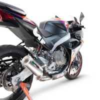 Escape compatible con Aprilia RS 457 2024-2025, M3 Inox , Escape completo homologado y legal,con catalizador incluido db killer extraíble 