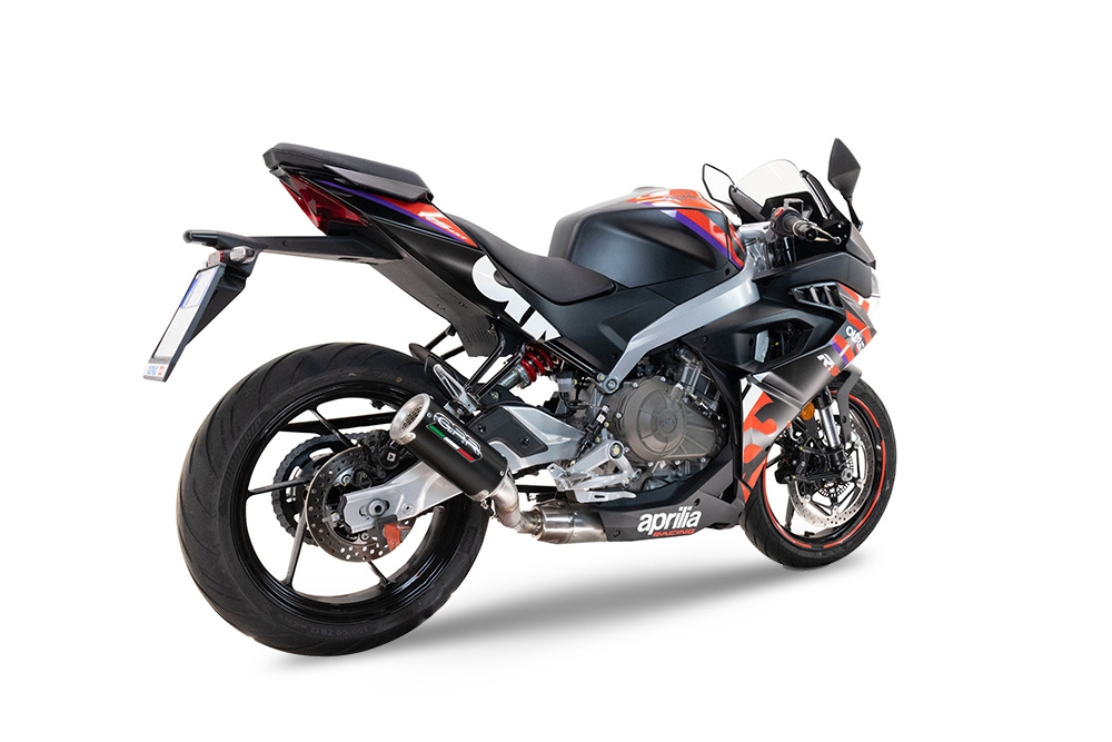 GPR escape compatible con  Aprilia RS 457 2024-2025, M3 Black Titanium, Escape completo racing, incluyendo colector y db killer desmontable, sin homologación 