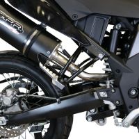 Escape compatible con Aprilia Sx 125 2018-2020, Furore Evo4 Nero, Escape homologado, legal, con db killer extraíble, tubo de conexión y catalizador 
